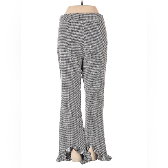 Opening Ceremony Houndstooth Ruffle Kick Flare Pants - Size 4 - EUC - Picture 6 of 8